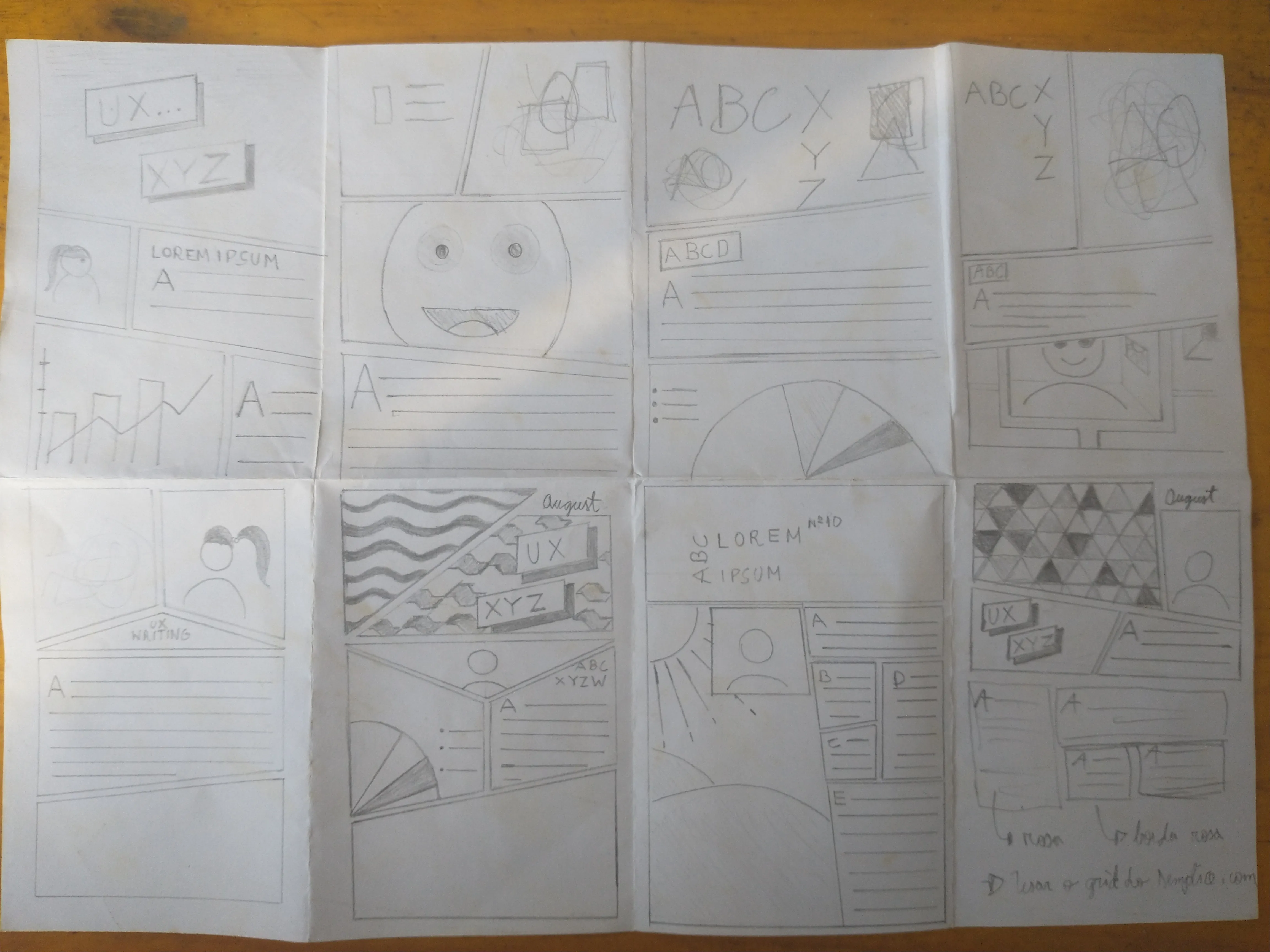 UX Writing sketches 2